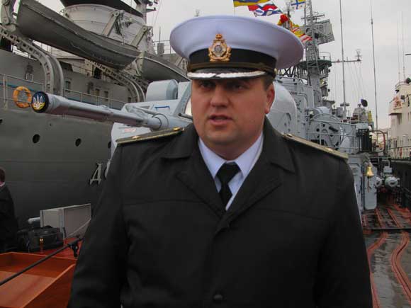 командир „Луцка” капитан 3 ранга Сергей Макеев