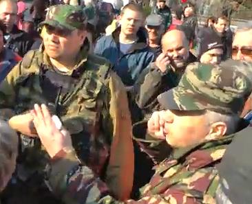разгон забастовки в Симферополе