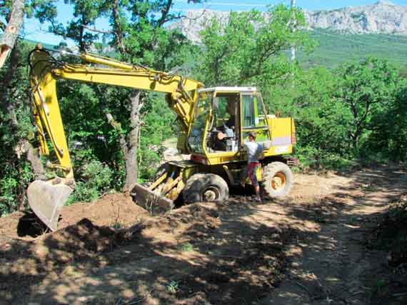 урочище Ласпи, вырубка леса