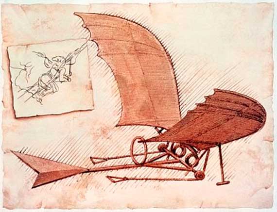 летательная машина Леонардо Да Винчи