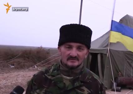 комендант палаточного городка на территории проведения «гражданской блокады» вблизи контрольного пункта «Чонгар» на админгранице с Крымом Дилявер Сейтумеров