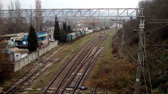 На фото: железная дорога в Инкермане. © Меридиан Севастополь