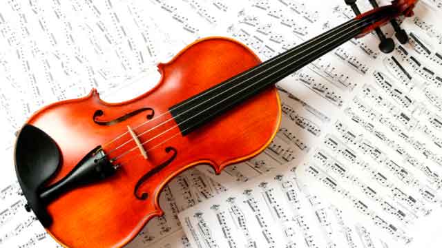 скрипка и ноты