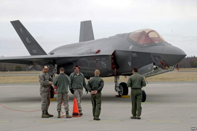 F-35 Lightning II на военной базе Амари в Эстонии