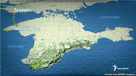 Михаил Дорошенко попал из Лазурного в Черноморское по морю