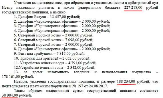 Отсудить своих дельфинов Биостанции мешает непомерная пошлина