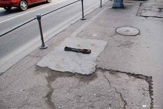 снесенный ситилайт в Севастополе