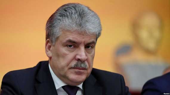 Кандидат в президенты России от КПРФ Павел Грудинин