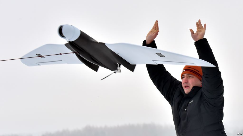 Запуск беспилотного летального аппарата Spectator-M