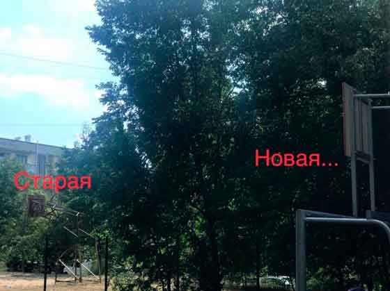 Новая спортивная площадка на улице Хрусталёва, 97 разваливается как карточный домик