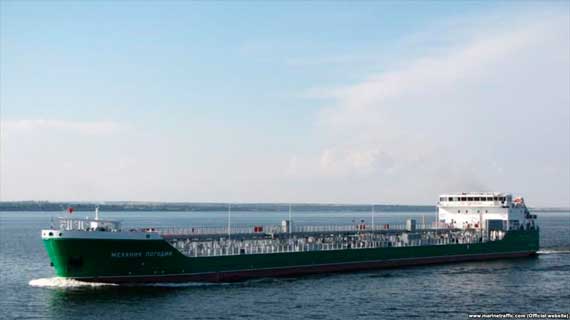 Российское судно «Механик Погодин», внесенное в украинский санкционный список и находящееся в порту Херсона,