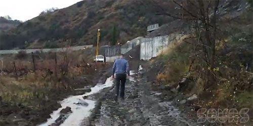 Алуштинское кладбище затопило проливными дождями