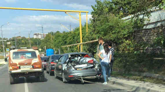 дорога в районе Молочной балки перекрыта