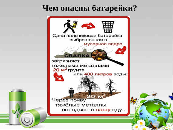 утилизация батареек