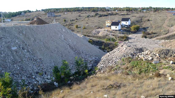 свалка строительного мусора в Лабораторной балке