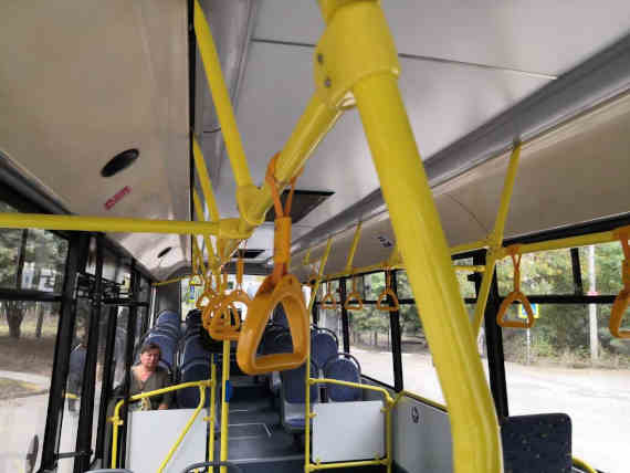 От площади Первого мая до второго отделения «Золотой балки» автобус идёт практически пустой
