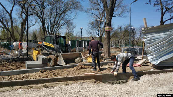 Реконструкция парка на улице Николая Музыки в Севастополе