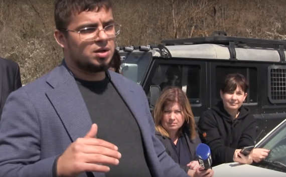 Представитель и "давний друг" собственника участка на Терновском пруду Михаил Виноградов