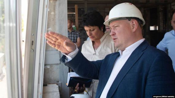 Михаил Развожаев на стадионе «Горняк» в Балаклаве