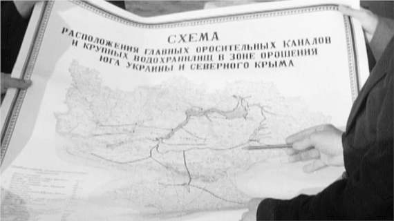 схема подачи воды в Крым с материковой части Украины 