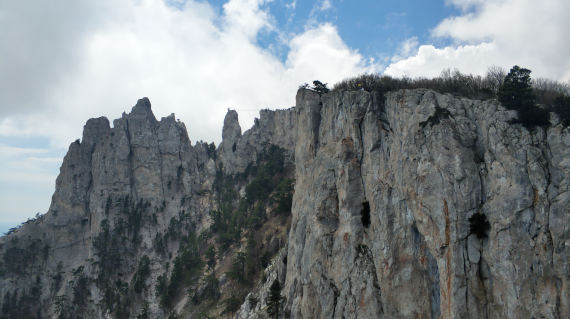 на вершине горы Ай-Петри в Крыму