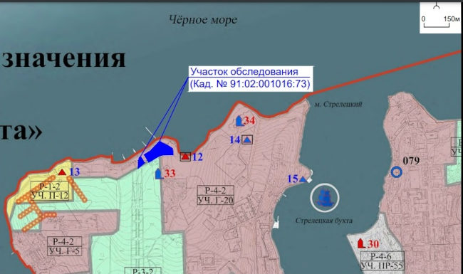 Спорный участок с кадастровым номером 91:02:001016:73