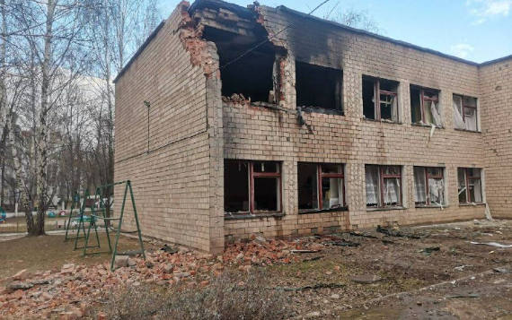 сегодня, 26 февраля, в Чернигове войска РФ обстреляли детский сад