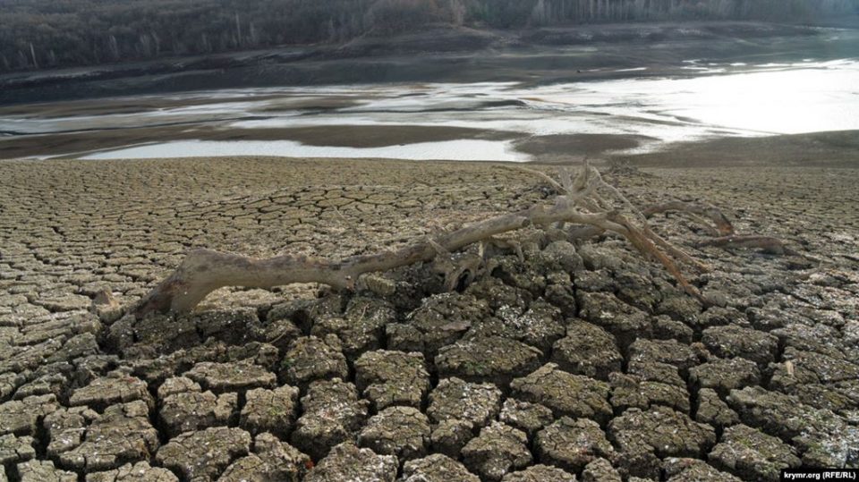 Загорское водохранилище в Крыму