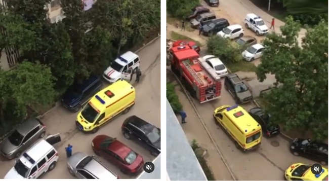 В Севастополе женщина отправлена в больницу после пожара, случившегося в одном из корпусов дома № 13 на проспекте Октябрьской Революции