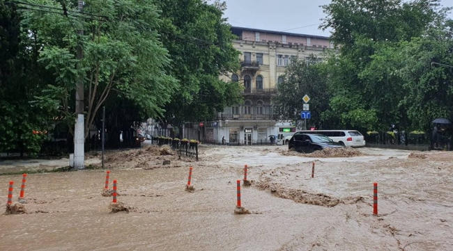 во время ливня в Ялте