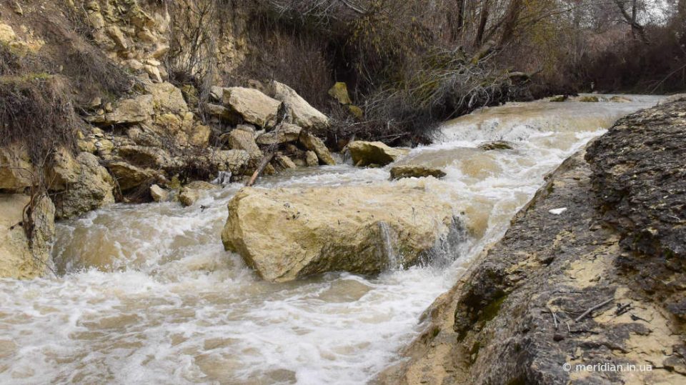 подъем воды в реке Бельбек