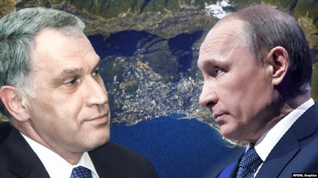 Юрий Ковальчук и Владимир Путин