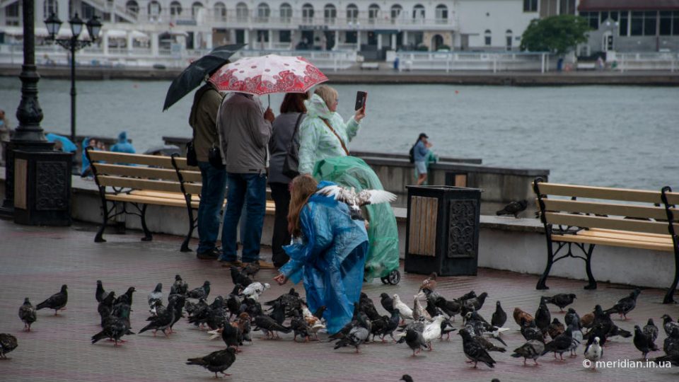 дождь Севастопольская бухта