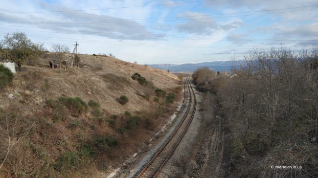 колея «городской электрички» в Севастополе