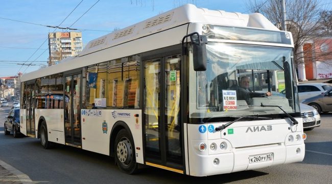 городской автобус в Симферополе