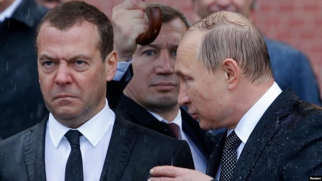 Дмитрий Медведев и Владимир Путин