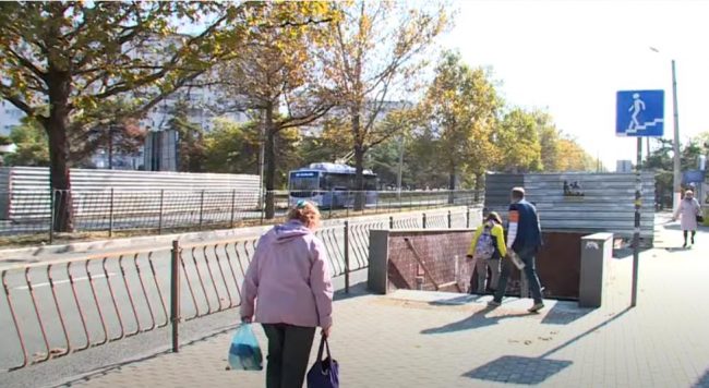 Ремонт подземного перехода на проспекте Генерала Острякова в Севастополе