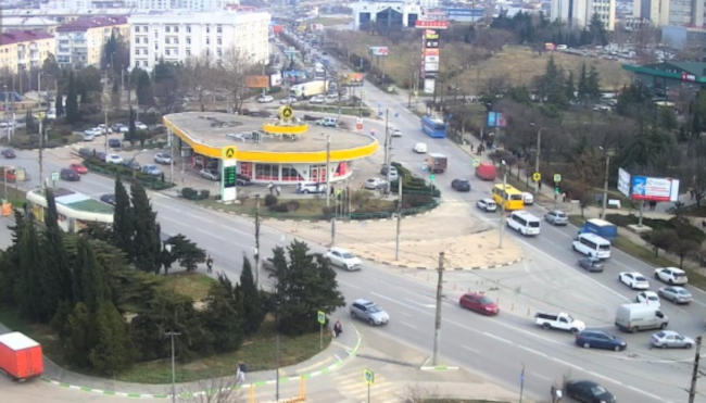 транспортная развязка на пересечении улиц Руднева, Вакуленчука и Меньшикова в Севастополе