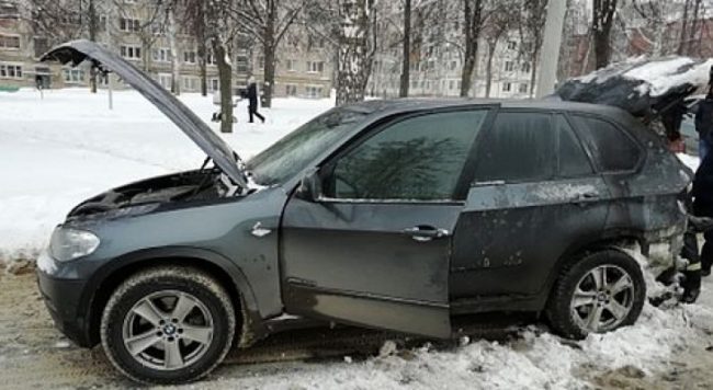 сгорел BMW