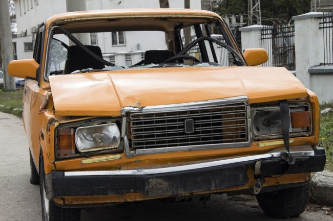 жигули после аварии
