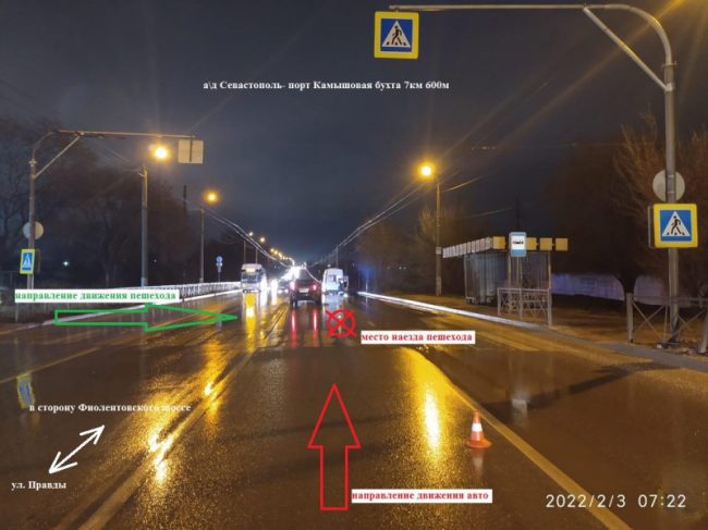 Дорожно-транспортное происшествие, в котором погибла 68-летняя местная жительница, произошло ранним утром четверга на автодороге «Севастополь-порт Камышовая бухта»
