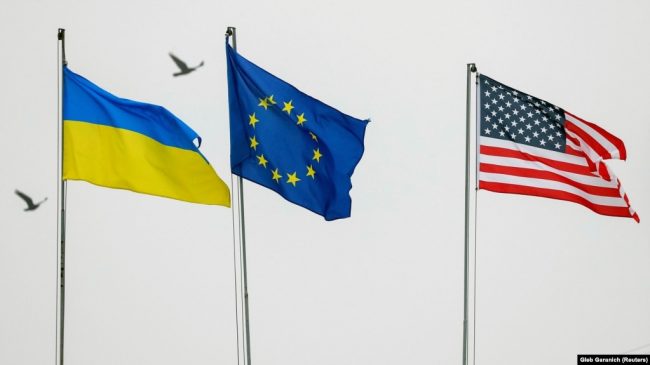 Уровень поддержки вступления Украины в НАТО и Европейский союз