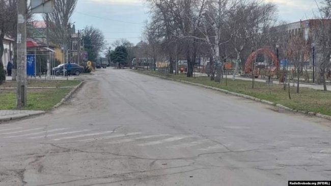 российская армия вошла в Геническ