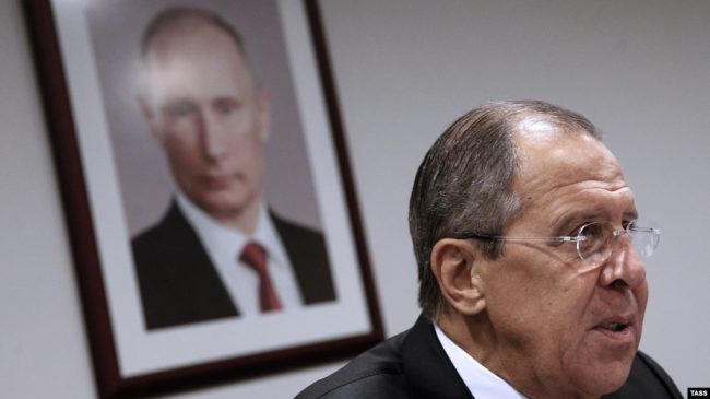 санкции против Владимира Путина и Сергея Лаврова