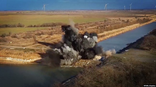 Подрыв дамбы в Херсонской области