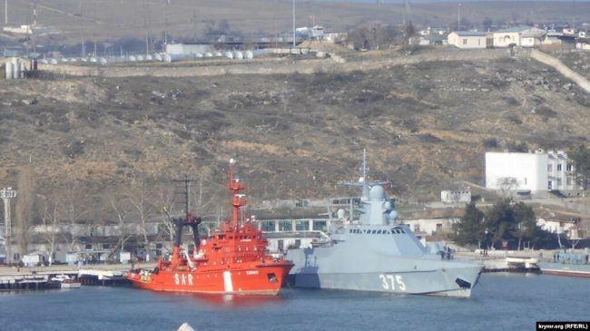 Судно Морской поисково-спасательной службы Украины «Сапфир», ранее захваченное российскими военными, находится в Севастополе.
