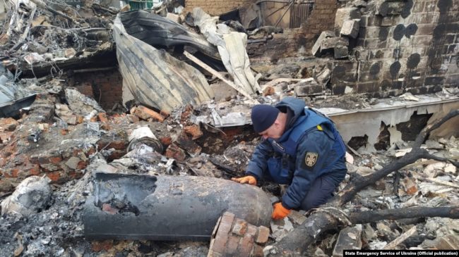 российские военные могли использовать зажигательные бомбы при атаке Чернигова