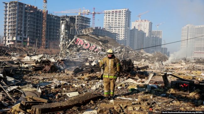 разрушения в Украине после российских бомбежек