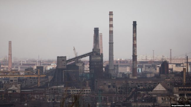 металлургический завод «Азовсталь» в Мариуполе разбомблен и уничтожен практически полностью