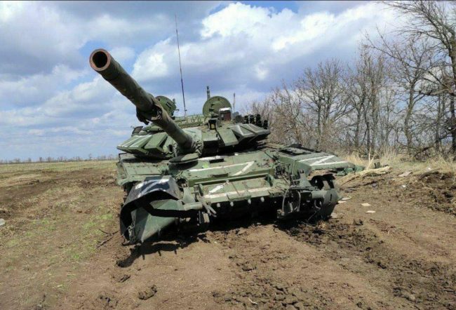 российский танк Т-72Б3 в Украине